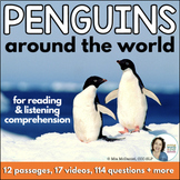 Penguins Around the World for Reading or Listening Compreh