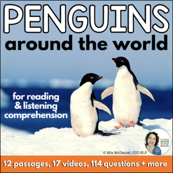 Preview of Penguins Around the World for Reading or Listening Comprehension - Non-fiction