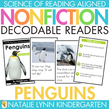 Preview of Penguins Differentiated Nonfiction Decodable Readers Science of Reading Books