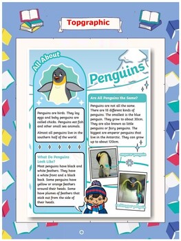 Preview of Penguins Differentiated Reading Comprehension Activity