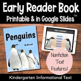 Penguins Early Reader with Nonfiction Text Features for Ki
