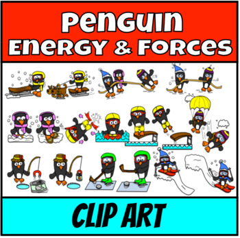Preview of Penguins Energy & Forces Clip Art