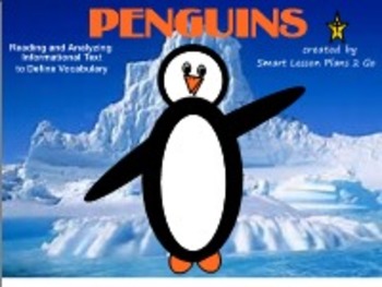 Preview of Penguins-Informational Text Booklet & Fun Literacy Activities-SB 11.4,Windows OS