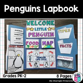 Preview of Penguins Lapbook for Early Learners - Animal Study