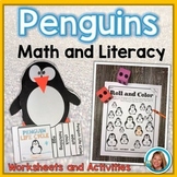 Winter Penguin Math and Literacy Worksheets | Craft