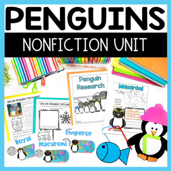 Preview of Penguin Activities for Kindergarten - Math, Literacy, Science & Crafts