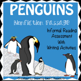 Penguins Nonfiction Reading Passage: Fluency and Writing
