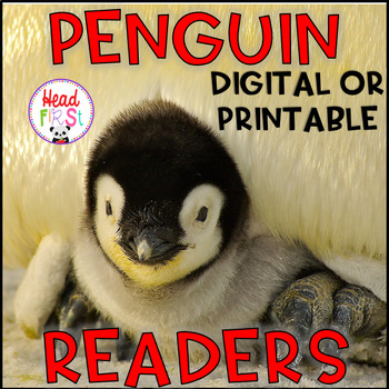 Preview of Penguins Digital and Printable Leveled Books for Google Classroom