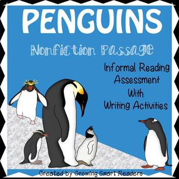 Preview of Penguins Nonfiction Reading Passage: Fluency and Writing