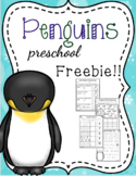 Penguins Preschool Printables FREEBIE!