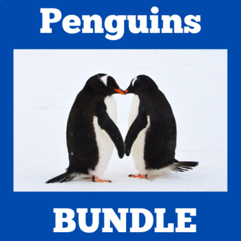 Preview of PENGUIN PENGUINS ACTIVITIES WORKSHEETS Pre-K, Kindergarten 1st Grade BUNDLE