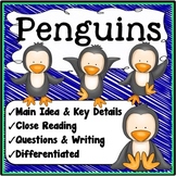Penguins Reading Comprehension Passages and Questions 2nd Grade
