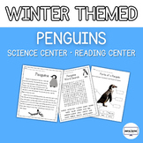 Penguins Winter Theme Science and Reading Center Activities