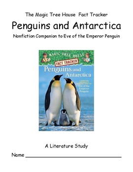 Preview of Magic Tree House Fact Tracker... Penguins and Antarctica -- A Literature Study