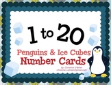 Penguins and Ice Cubes Number Cards 1-20