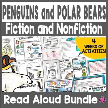 Preview of Penguins and Polar Bears - Arctic and Antarctica Animals - Shared Reading