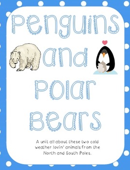 Preview of Penguins and Polar Bears:Nonfiction ELA/Math Mini Unit