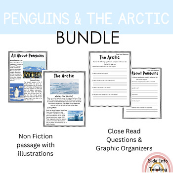 Preview of Penguins and The Arctic BUNDLE | Antarctica Mini Unit
