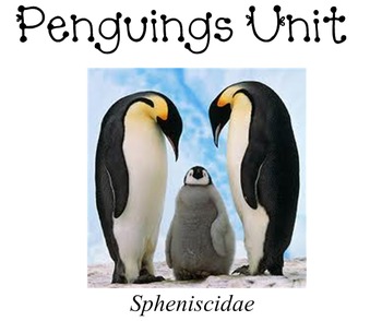 Preview of Penguins unit to be used with a smartboard