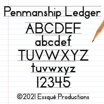 Preview of Penmanship Ledger