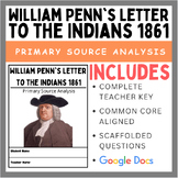 Penn's Letter to the Indians (1681): Primary Source Analysis
