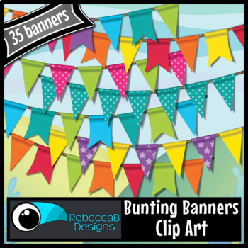 Preview of Bunting Pennant Banners Clip Art