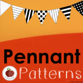 Pennant Patterns - Template - Printable -Classroom Decor