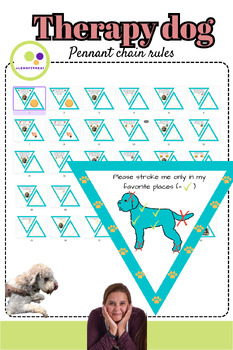 Preview of Pennant chain | Therapy dog rules | Draw, photograph, create collage