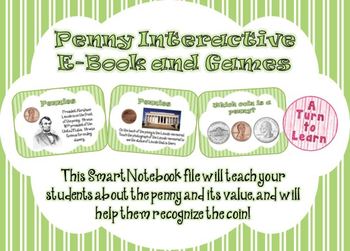 Preview of Pennies Interactive E-Book and Games for Smartboard