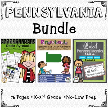Preview of Pennsylvania Bundle - Three Sets of Lesson Helps