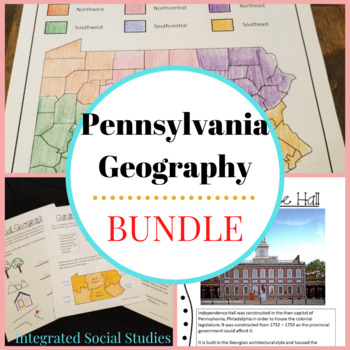 Preview of Pennsylvania Geography Bundle