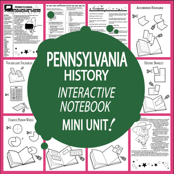 Preview of Pennsylvania History Unit + AUDIO–ALL Pennsylvania State Study Content Included