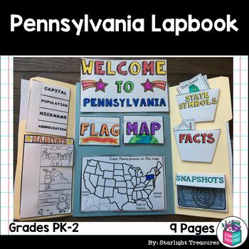 Preview of Pennsylvania Lapbook for Early Learners - A State Study