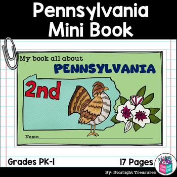Preview of Pennsylvania Mini Book for Early Readers - A State Study