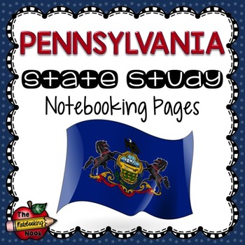 Preview of Pennsylvania State Study Notebooking Pages