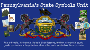 Preview of Pennsylvania State Symbols Unit