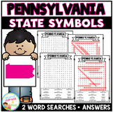 Pennsylvania State Symbols Word Search Puzzle Worksheets