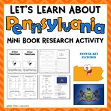 Pennsylvania Webquest Worksheets Reading Research Mini Book