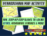 Pennsylvania (state) Map Activity- fun, engaging, follow-a