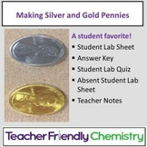 Chemistry Lab: Penny Alloy Making Silver and Gold Pennies!