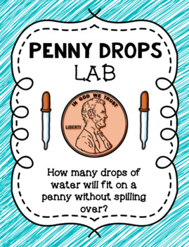 Preview of Penny Drop Lab---Measuring Milliliters & Making Estimates