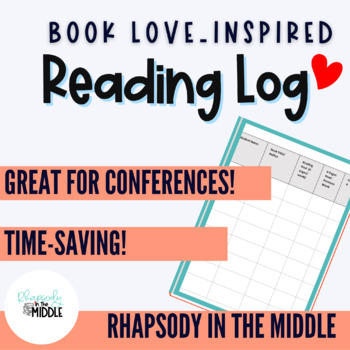 Preview of Penny Kittle Book Love-inspired Weekly Reading Log