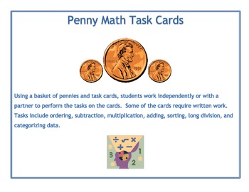 Preview of Penny Math Task Activity
