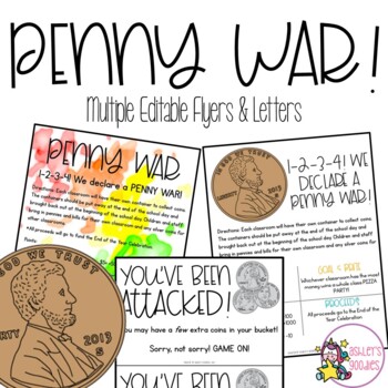 Preview of Penny War Fundraiser Packet