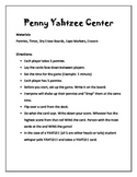 Penny Yahtzee Math Center