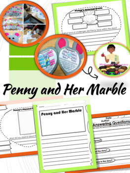 Preview of Penny and Her Marble | Craft (Character Traits) W/Comprehension Questions