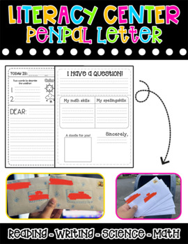 Preview of Penpal Letter Activity - Literacy Centers or HW!