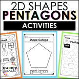 Pentagon | 2D Shapes Worksheets | Shape Recognition Activities