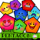 Pentagon Emoticons - Clip Art Geometry Shapes