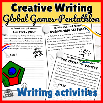 Preview of Pentathlon Quests Creative Writing Prompts & Worksheets Pack